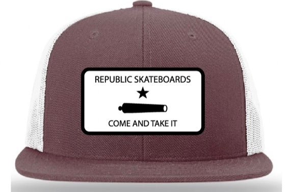 MAROON/WHITE REPUBLIC SNAPBACK